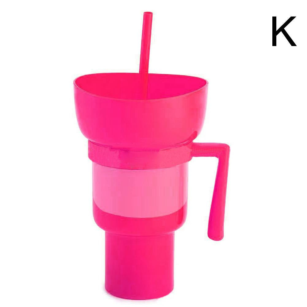 Popcorn drink cup Coke cup Snack cup Popcorn cup Stadium Tumbler Straw cup with handle