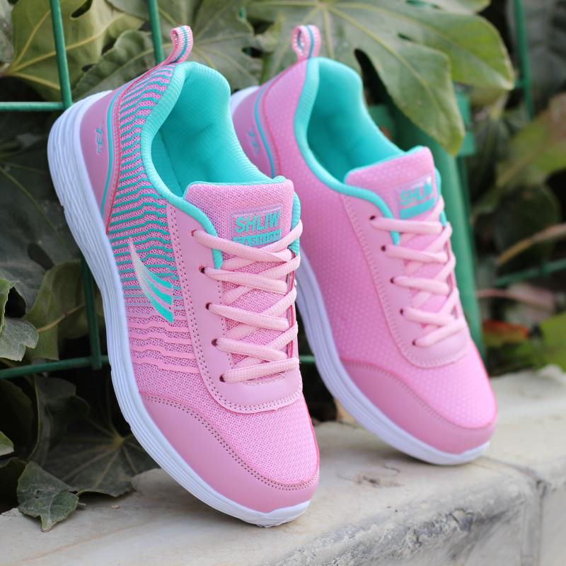 Genuine spring women's sports shoes women's shoes casual shoes Korean version breathable mesh shoes lightweight running shoes student shoes single shoes