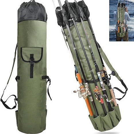 1.15M large capacity multifunctional fishing bag fishing gear storage bag one shoulder hand-held fishing rod bag sea fishing bag fishing rod bag