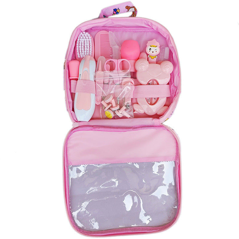 Baby 20-piece care bag electric nail grinder baby care set nasal aspirator daily cleaning