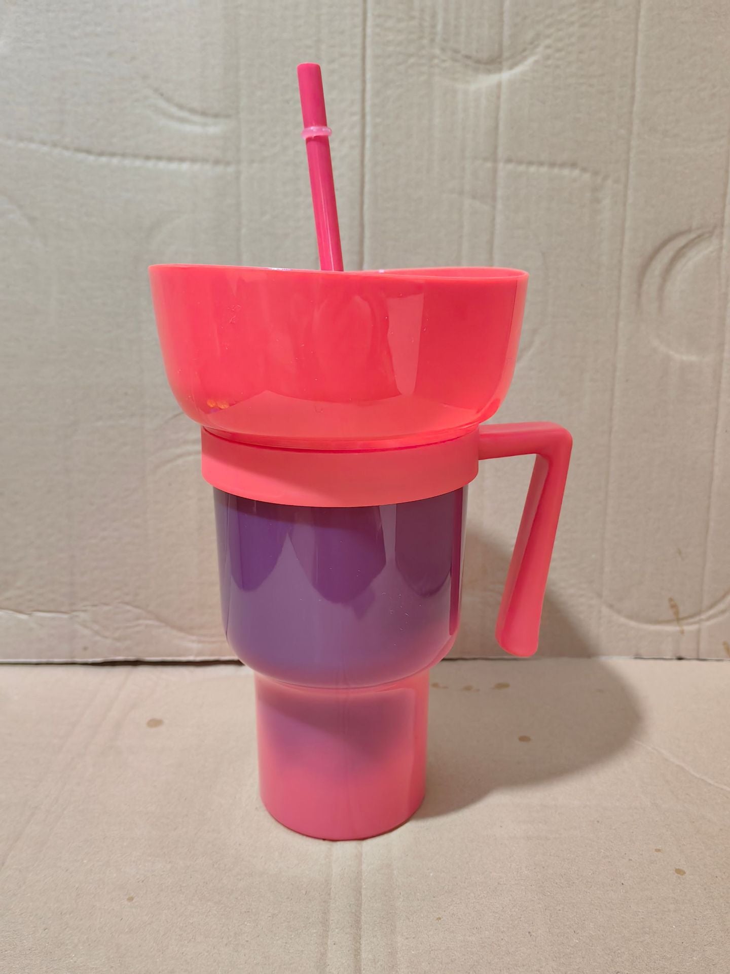 Popcorn drink cup Coke cup Snack cup Popcorn cup Stadium Tumbler Straw cup with handle
