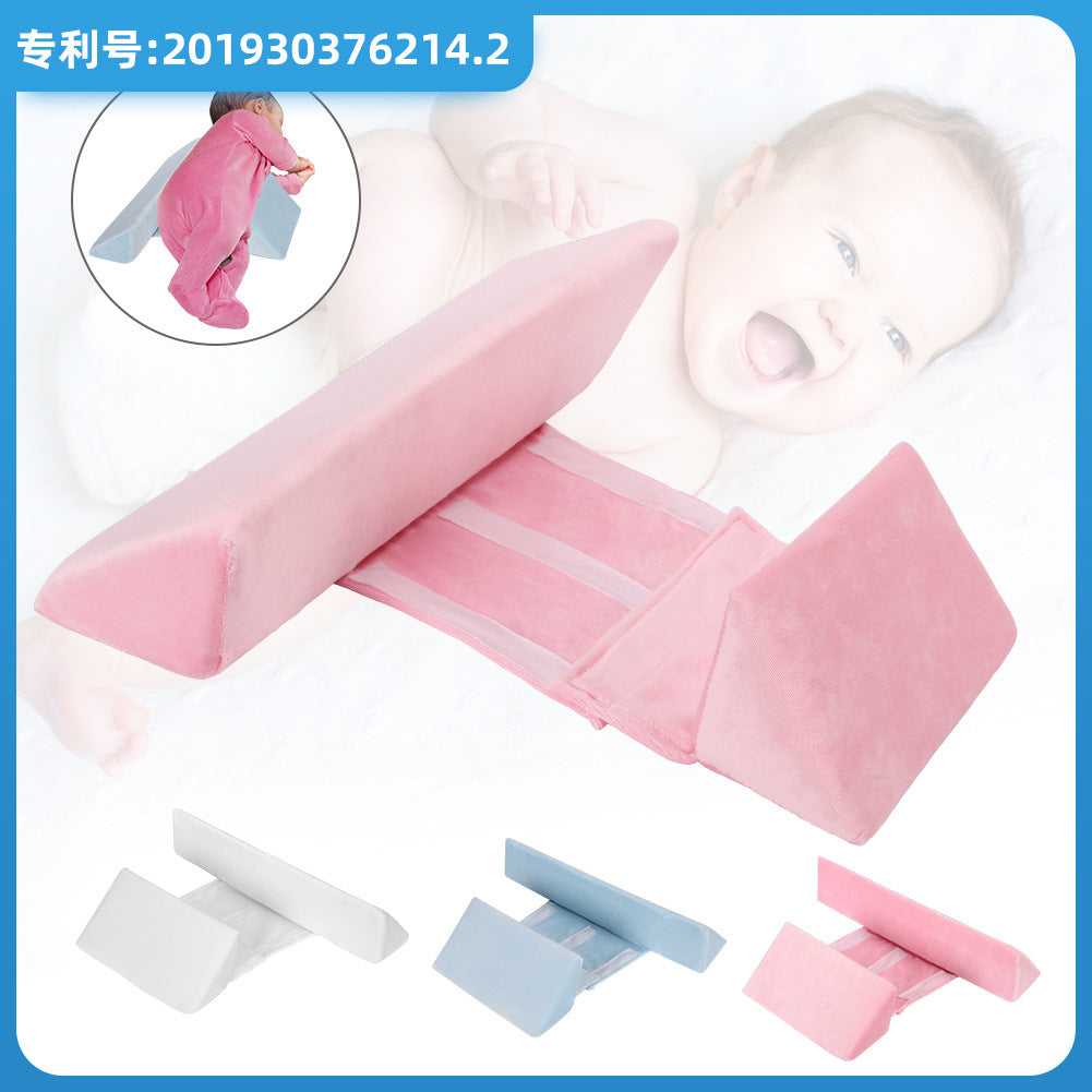 Baby Pillow Baby Side Sleeping Pillow Shaped Pillow Anti-Bag Head Waist Support Baby Pillow Anti-Spitting Milk Pillow Cross-border