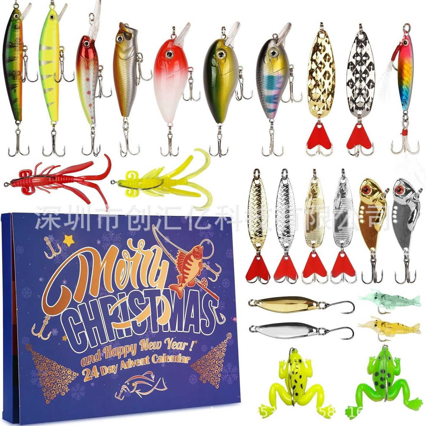Fishing Advent Calendar Fishing Advent Calendar Christmas Fishing Blind Box Bait Set