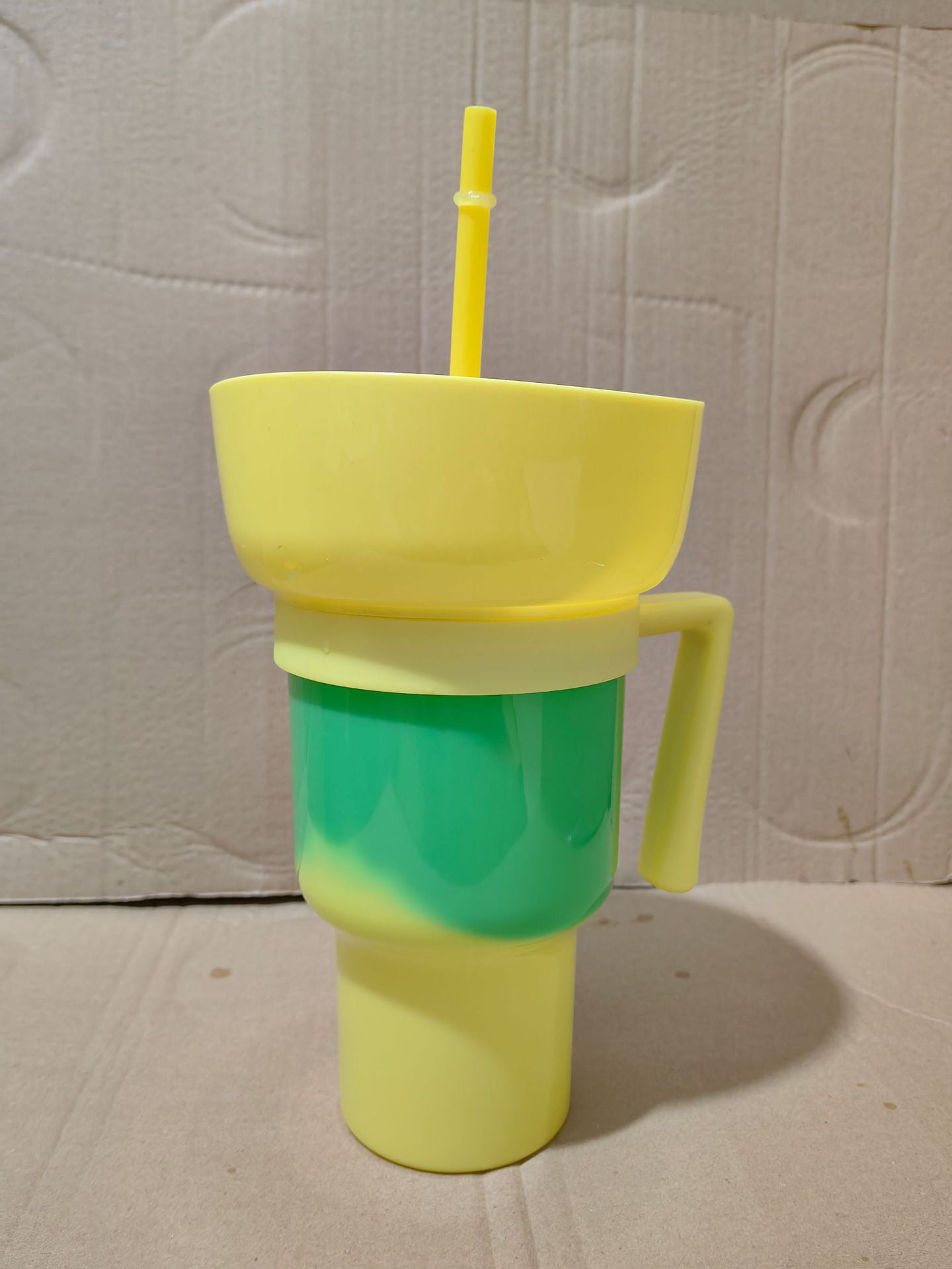 Popcorn drink cup Coke cup Snack cup Popcorn cup Stadium Tumbler Straw cup with handle