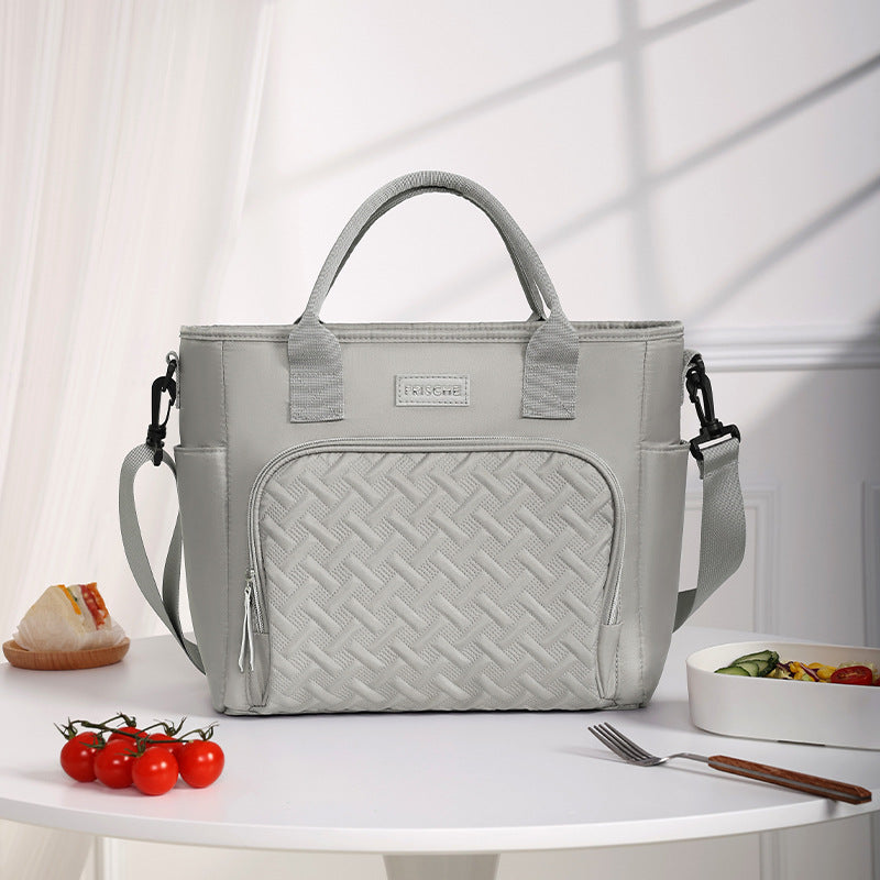 Cross-border portable lunch bag packing lunch box bag wholesale commuting fashion lunch ice pack student insulation