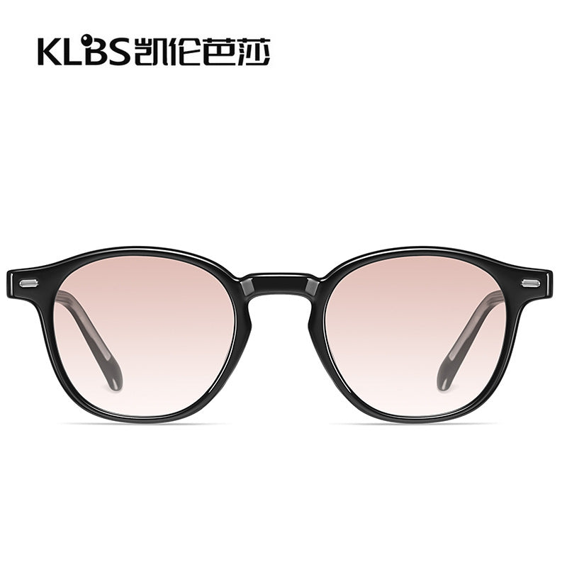 Korean polarized sunglasses women's sunglasses trendy sunglasses ins street shooting TR frame plate pin foot sun glasses