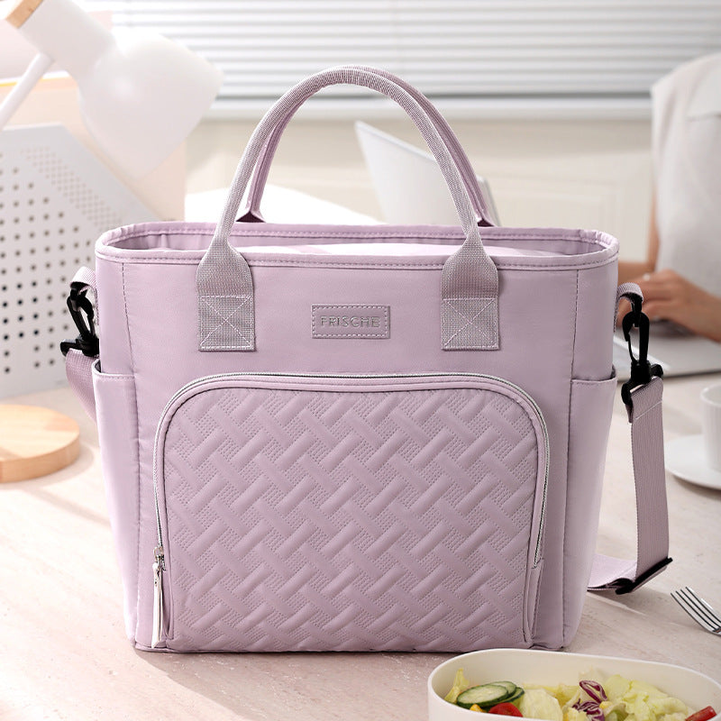 Cross-border portable lunch bag packing lunch box bag wholesale commuting fashion lunch ice pack student insulation