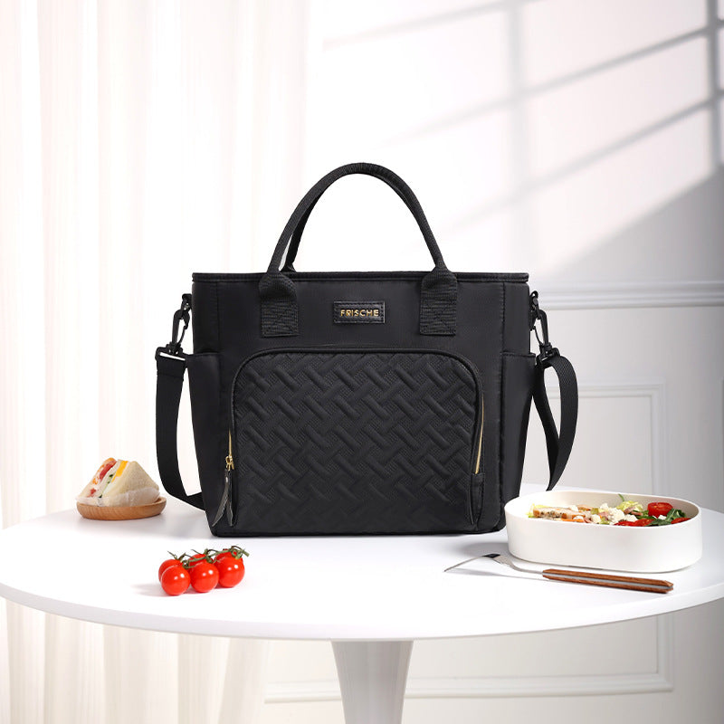 Cross-border portable lunch bag packing lunch box bag wholesale commuting fashion lunch ice pack student insulation