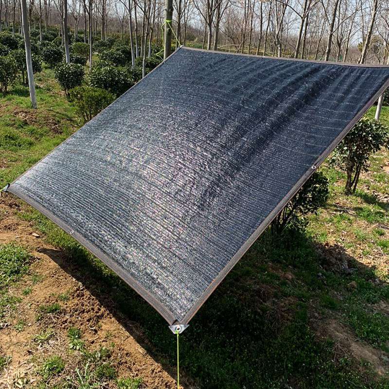 Black edging perforated shading and sunscreen net agricultural shed courtyard balcony black sunshade net factory spot