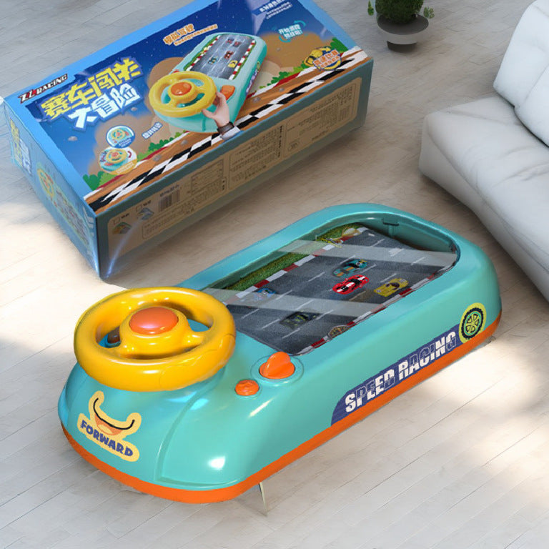 Cross-border racing game machine car simulation driving steering wheel 3-6 years old children's educational toys