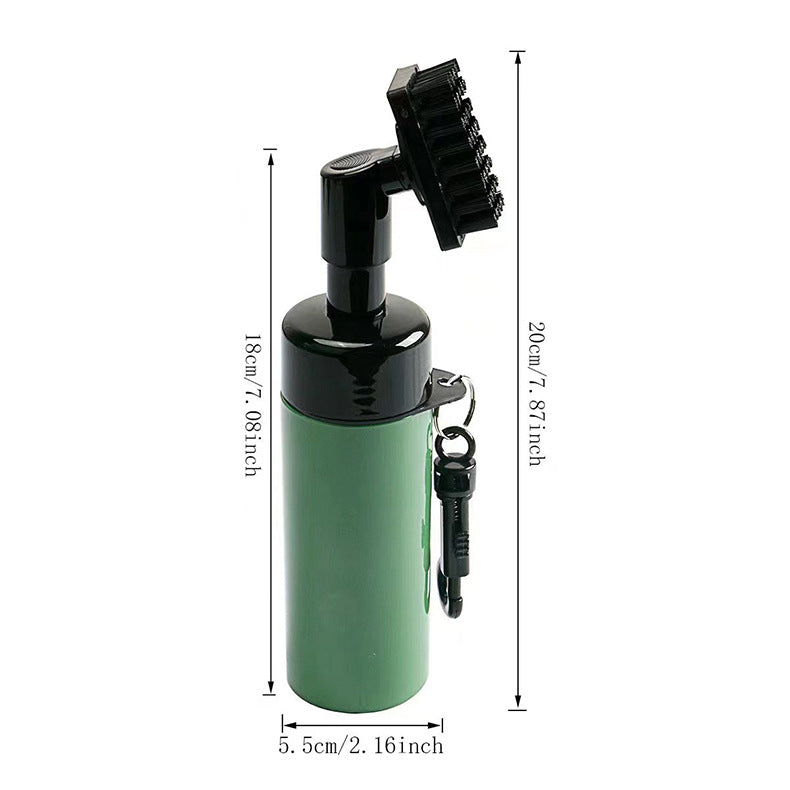 Golf club water spray cleaning brush push-type water spray bottle brush club head cleaning brush groove tool supply