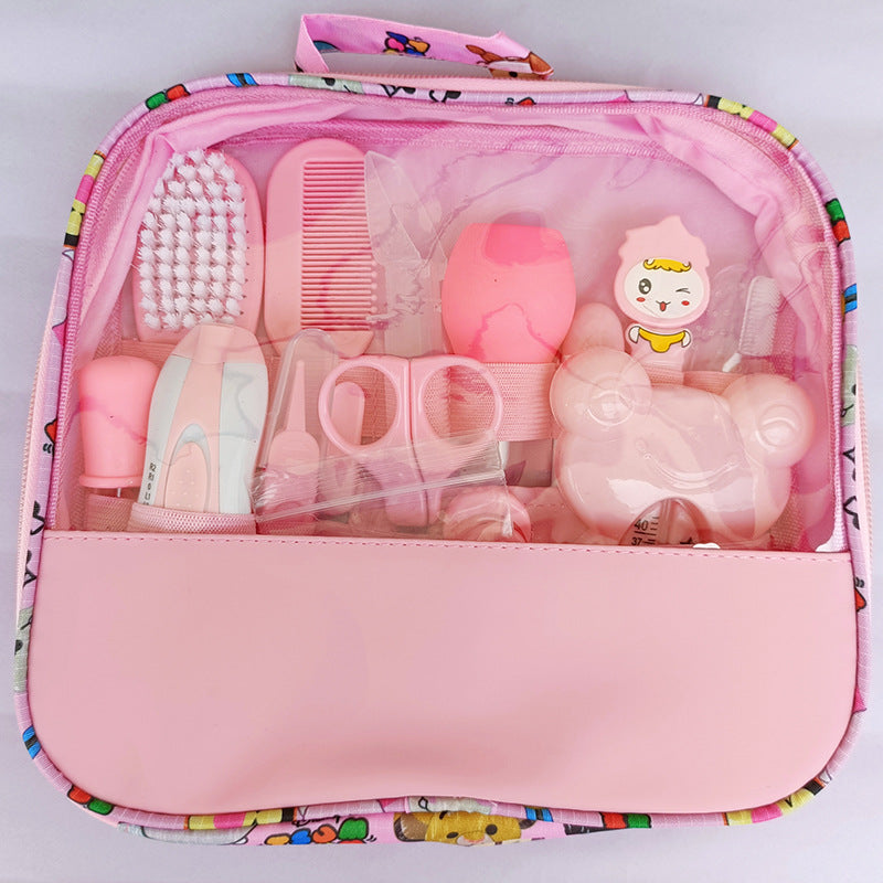 Baby 20-piece care bag electric nail grinder baby care set nasal aspirator daily cleaning