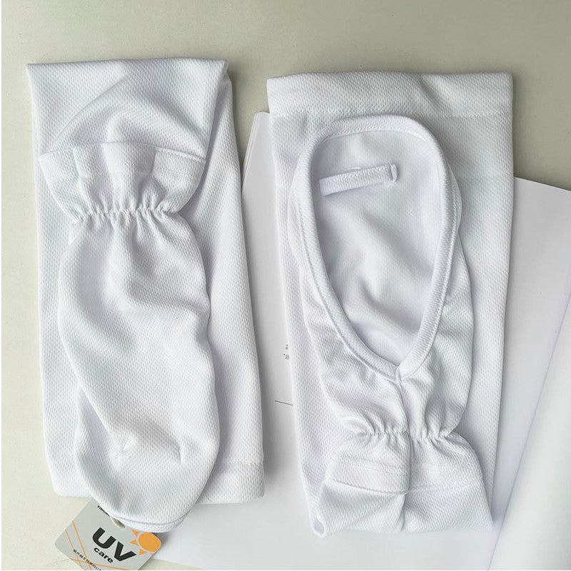 Japanese UV large size ice sleeve gloves female summer driving sunscreen sleeves loose arm guards riding anti-ultraviolet ice silk sleeves