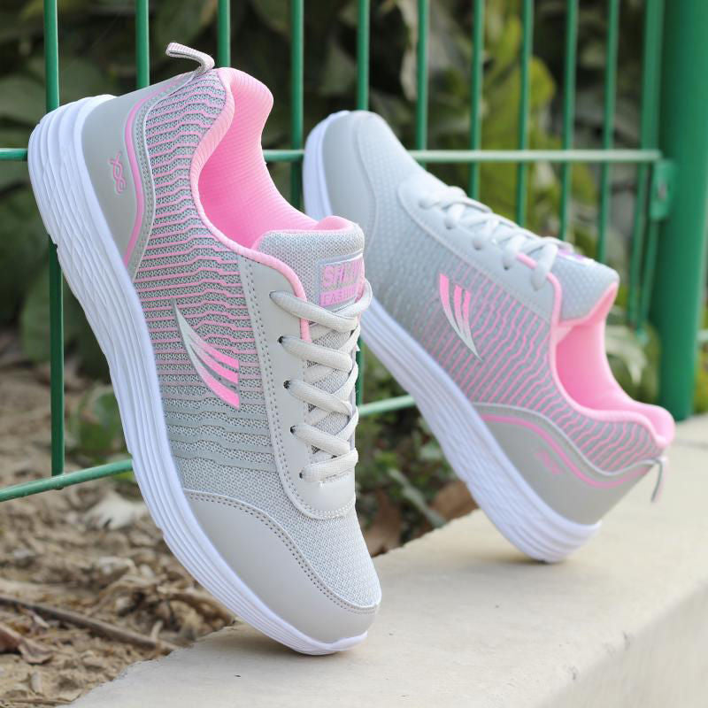 Genuine spring women's sports shoes women's shoes casual shoes Korean version breathable mesh shoes lightweight running shoes student shoes single shoes