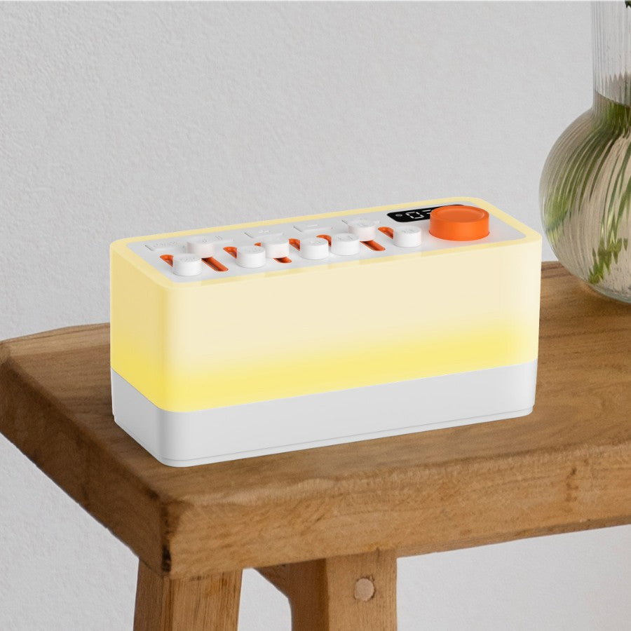 Cross-border hot-selling Bluetooth speaker desktop atmosphere lamp bedside speaker wireless sound bar white noise sleep companion artifact