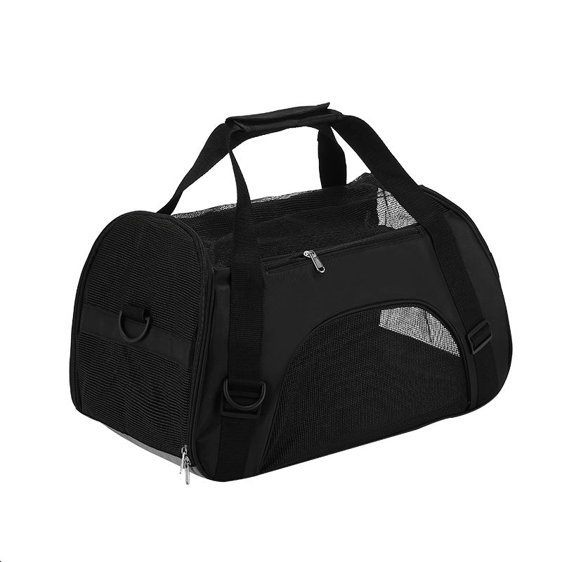 Portable pet travel bag, pet backpack, cat and dog travel bag, crossbody pet bag, foldable bag