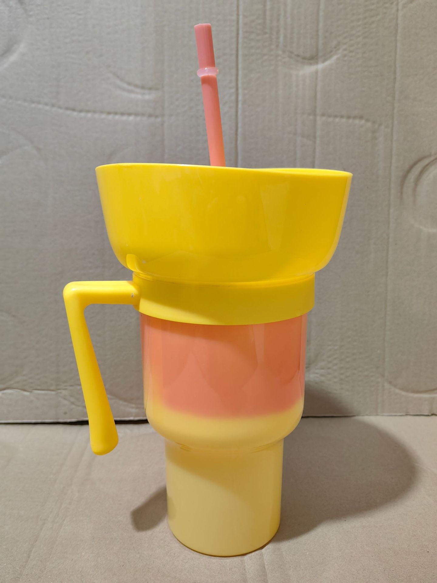 Popcorn drink cup Coke cup Snack cup Popcorn cup Stadium Tumbler Straw cup with handle