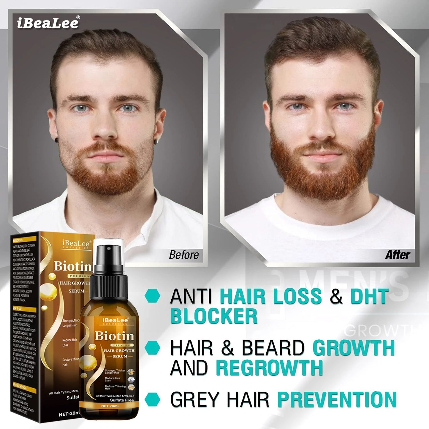 iBraLee anti-hair loss hair growth liquid solid hair increase hair care hair dense hair liquid essence manufacturers wholesale