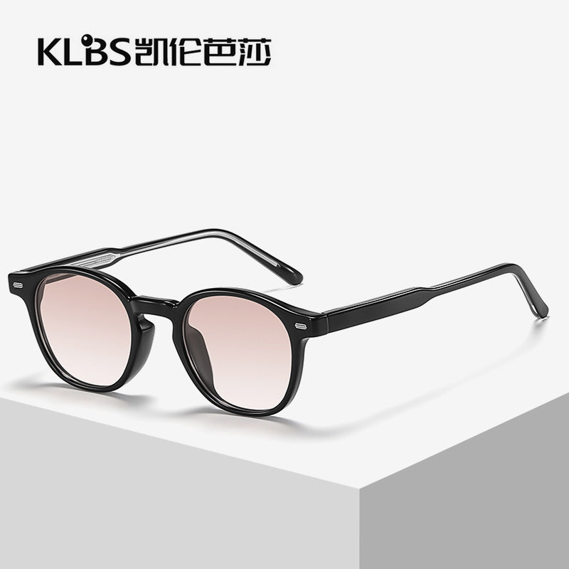Korean polarized sunglasses women's sunglasses trendy sunglasses ins street shooting TR frame plate pin foot sun glasses