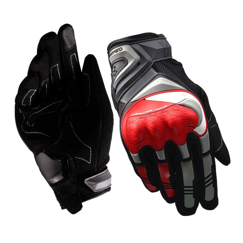 Cross-border Yixiang all-finger off-road summer riding motorcycle long-fingered riding gloves hard shell protective motorcycle gloves