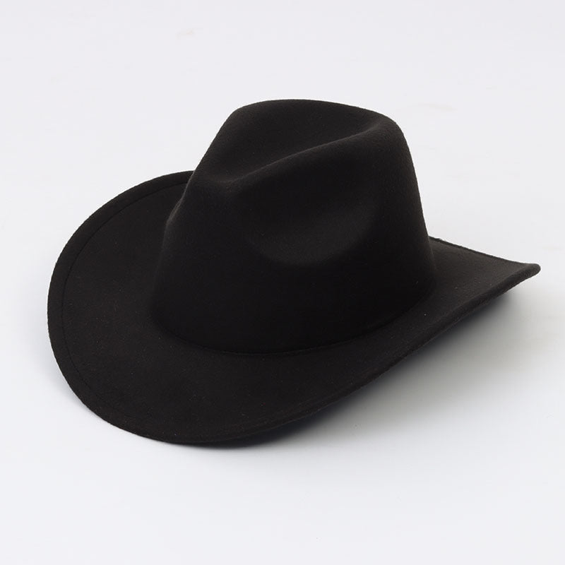 Solid color felt hat for men