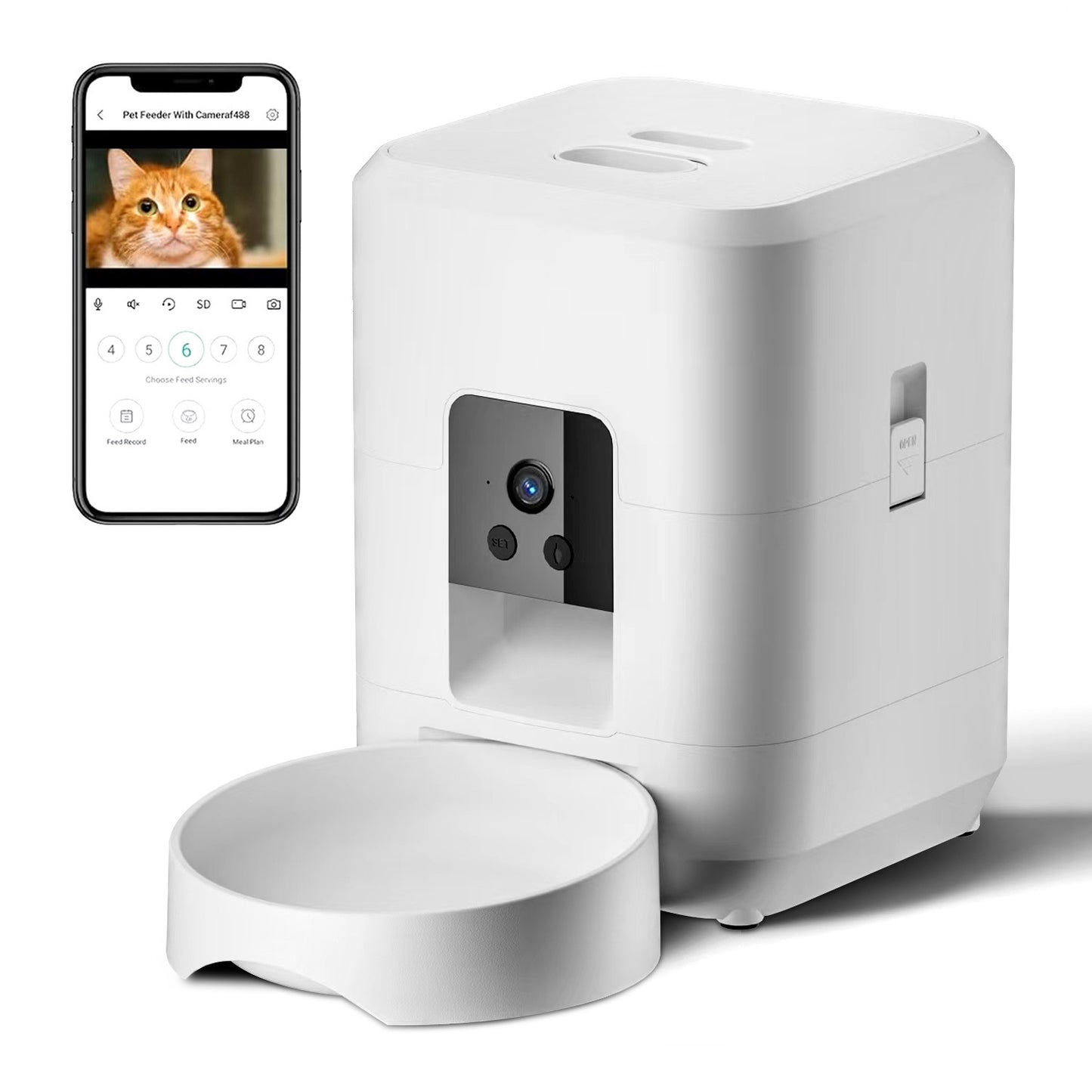 Amazon Pet Smart Feeder 2L Dog Feeding Machine WIFI Timing Cat Food Feeder Factory Direct Sales