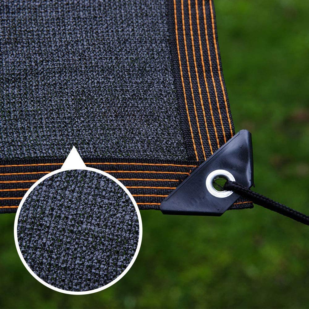 Black edging perforated shading and sunscreen net agricultural shed courtyard balcony black sunshade net factory spot