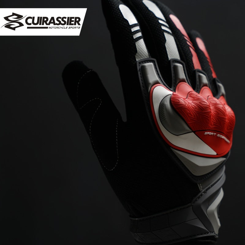 Cross-border Yixiang all-finger off-road summer riding motorcycle long-fingered riding gloves hard shell protective motorcycle gloves