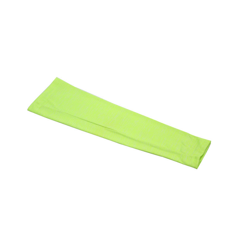 Summer outdoor sun protection sleeves breathable quick-drying cycling arm sleeves night running sports protective gear reflective solid color ice silk sleeves