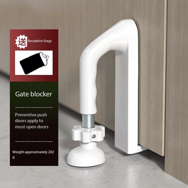 Adjustable door blocker hotel security single-living anti-theft home door blocking door stopper female portable alarm artifact