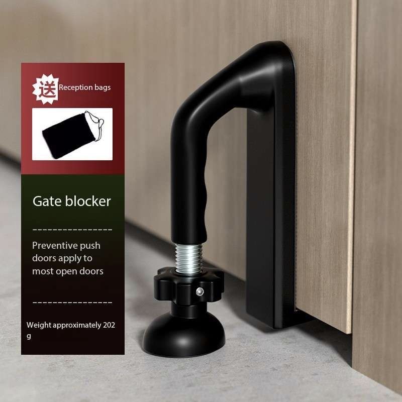 Adjustable door blocker hotel security single-living anti-theft home door blocking door stopper female portable alarm artifact
