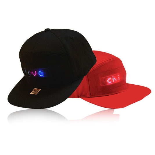 APP hat editable text LED luminous hat men and women stage personality nightclub bar hip hop hat wholesale