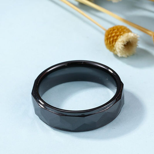 AliExpress hot-selling flower ceramic ring with both legs, men and women rings