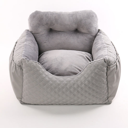 Factory direct selling pet dog car kennel rear row front row portable pad driving home safety seat