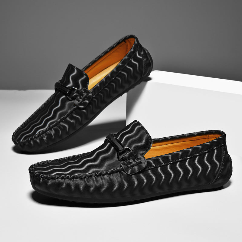 New spring and summer large size bean shoes, men's shoes, driving shoes, men's shoes, Loaf slip-on casual shoes, lazy shoes, one-legged shoes