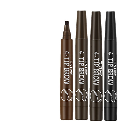 Four-pronged  with clear roots, liquid eyebrow pencil, claw eyebrow pencil, liquid eyebrow pencil, waterproof and non-smudged, cross-border