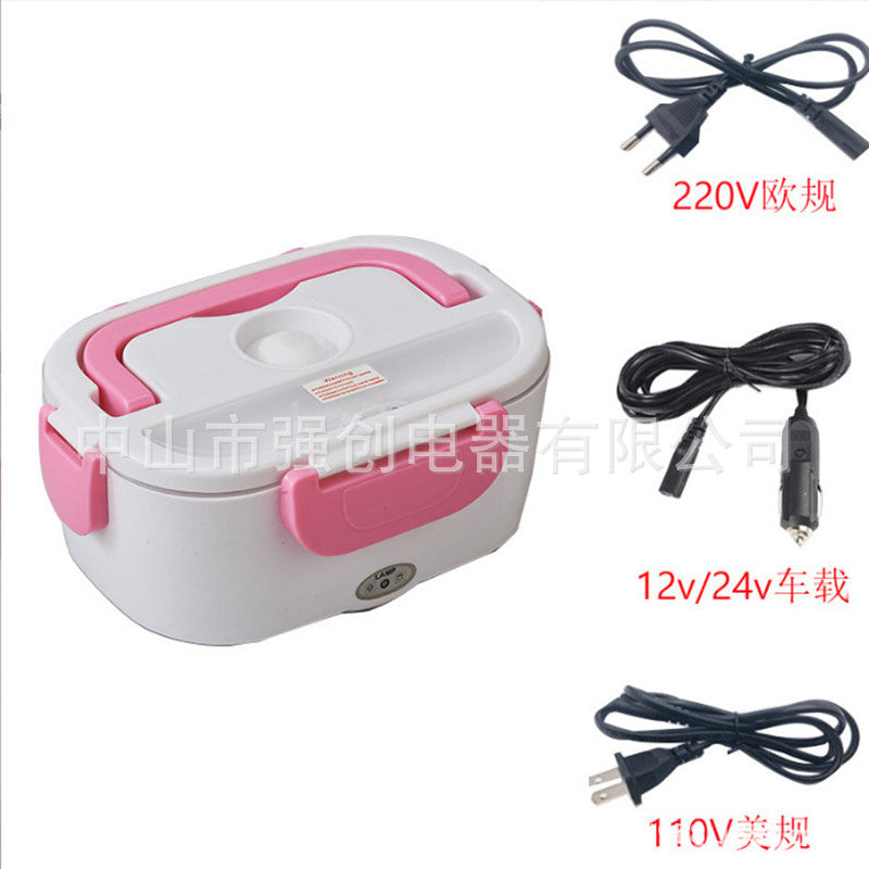 Cross-border Electric Lunch Box Insulation Heating Lunch Box Electric Car Portable Pluggable Rechargeable Lunch Box Home Gift