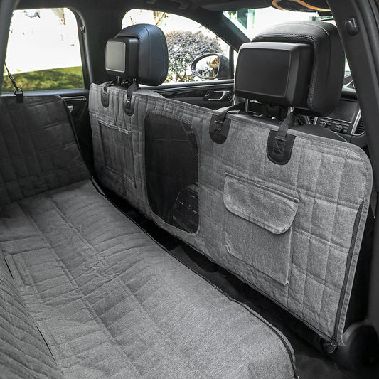 Amazon car rear pet seat cushion waterproof and anti-seepage detachable car pet cushion anti-scratch pet car cushion