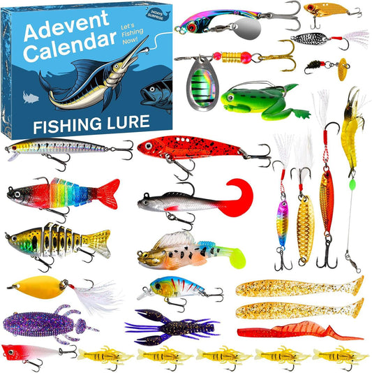 Fishing Advent Calendar Fishing Advent Calendar Christmas Fishing Blind Box Bait Set