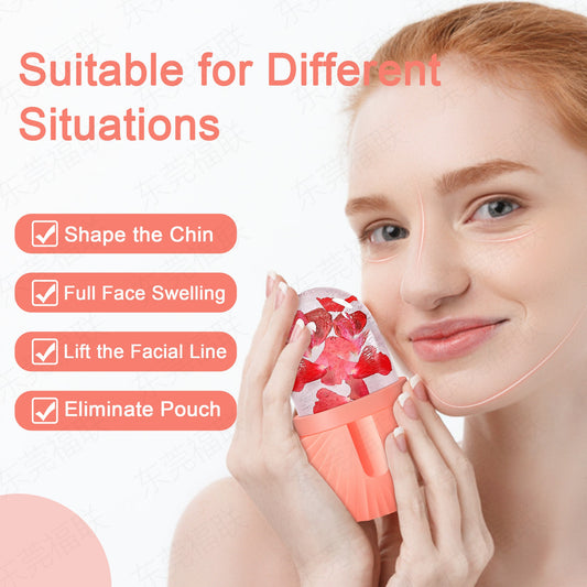 Fulian face pack ice tray shell face ice pack ice tray beauty products ice roller face pack ice mold source factory