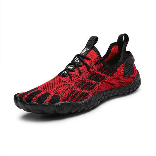 Men's shoes sports and leisure shoes hiking shoes hollow flying woven shoes parent-child outdoor five-finger swimming shoes upstream shoes wading shoes