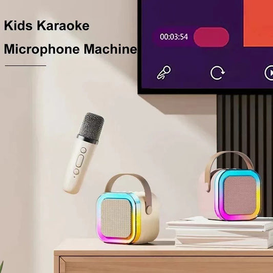 Cross-border hot-selling K12 Bluetooth audio and microphone all-in-one portable outdoor home live karaoke microphone small speaker