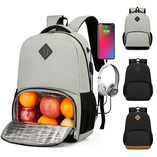 Cross-border new computer backpack men's backpack men's business bag ice pack meal bag insulation bag lunch bag ice pack