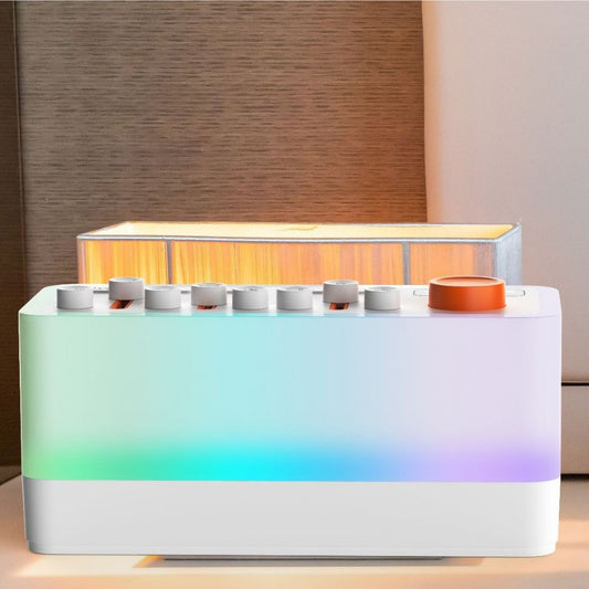 Cross-border hot-selling Bluetooth speaker desktop atmosphere lamp bedside speaker wireless sound bar white noise sleep companion artifact