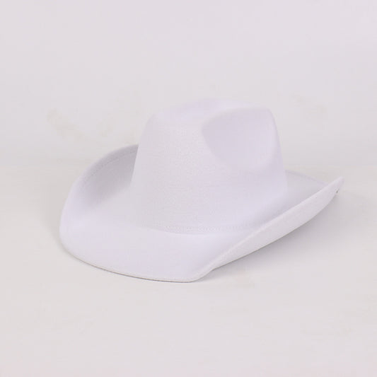 Solid color felt hat for men