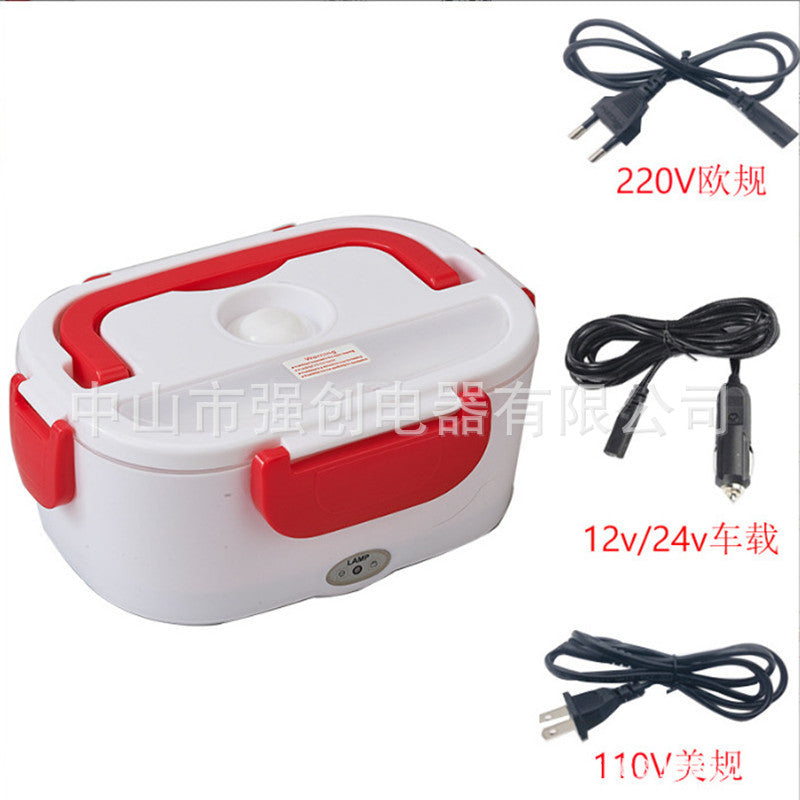 Cross-border Electric Lunch Box Insulation Heating Lunch Box Electric Car Portable Pluggable Rechargeable Lunch Box Home Gift