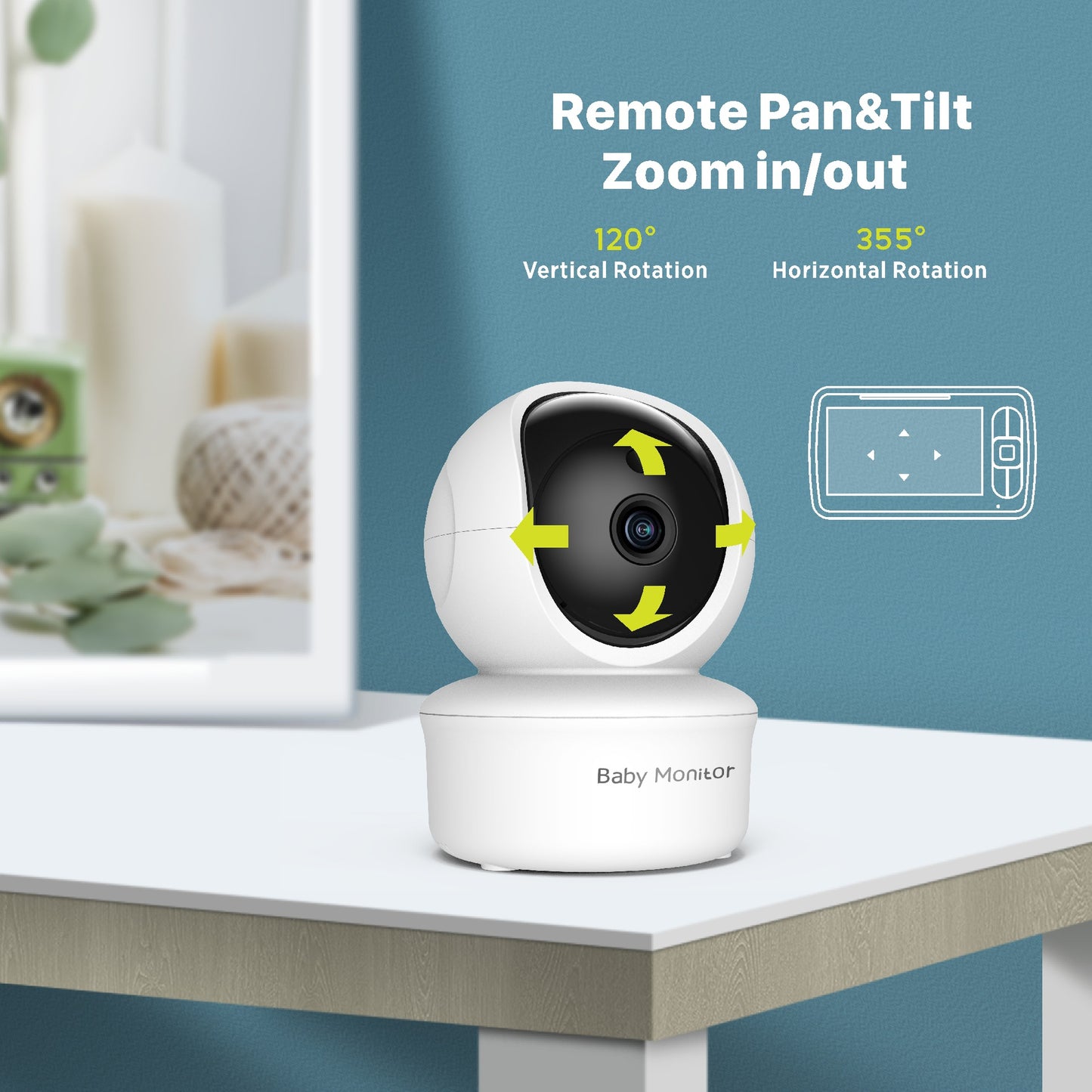 [Factory direct sale] SM6505-inch high-definition baby care device baby monitor monitor baby camera