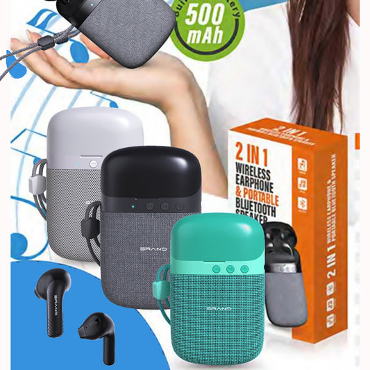 2023 New Product In-ear Noise Cancelling Huaqiangbei Bluetooth Headset Ultra-long Battery Life TWS Earphones and Speakers Two-in-one