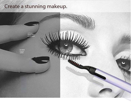 Perm eyelashes mini portable electric heating eyelash curler eyelash curler type eyelash makeup eyelash curling device